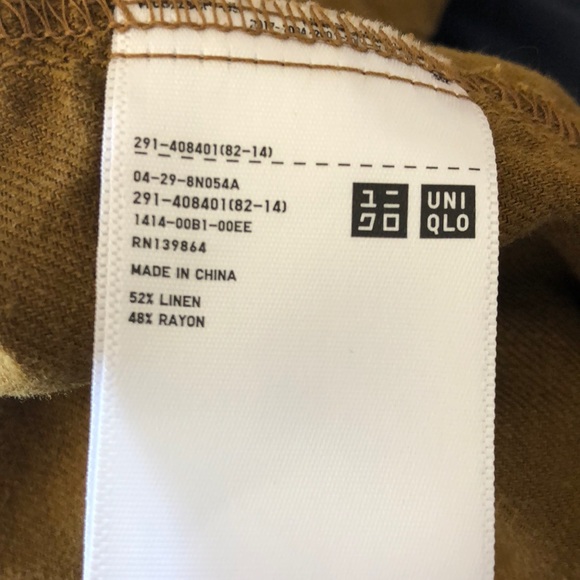 Uniqlo brown linen dress - Picture 5 of 5